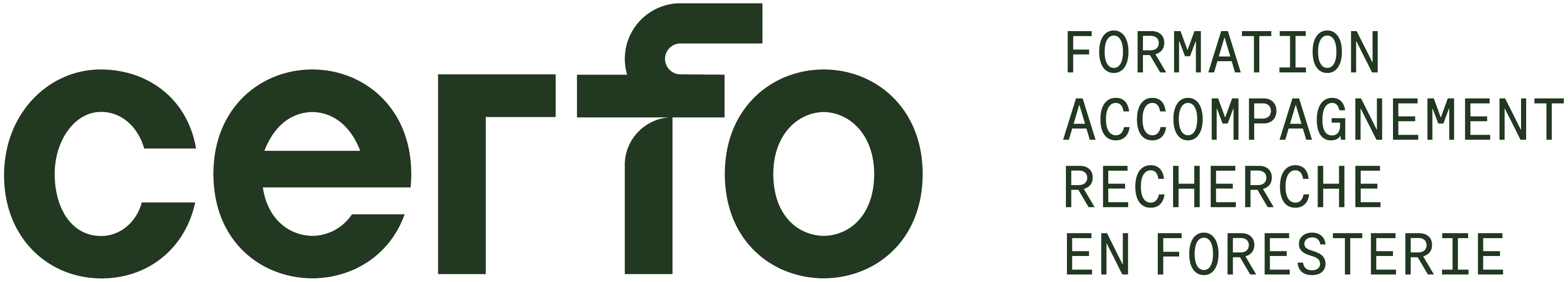 CERFO logo horizontal descripteur vert officiel