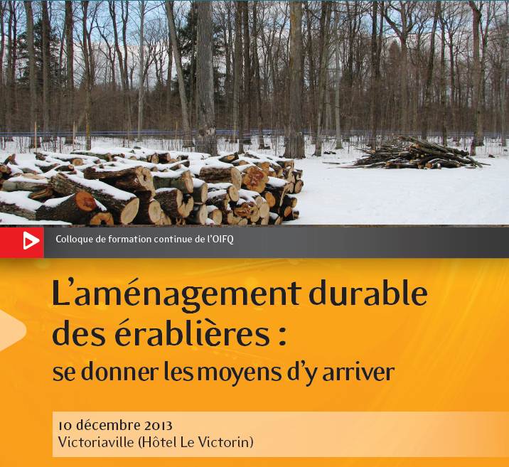 Bannière - Colloque - L’aménagement durable des érablières