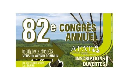 Congrès annuel – Association forestière de l’Abitibi-Témiscamingue – 31 octobre 2025