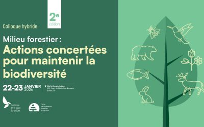 2e Édition – Colloque hybride Milieu forestier : Actions concertées pour maintenir la biodiversité – 22 et 23 janvier 2026