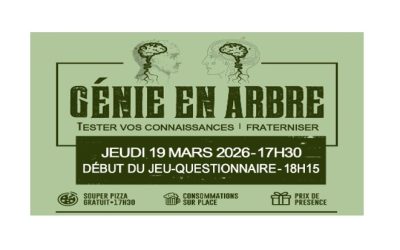 19 mars 2026 – Génie en arbre 2026